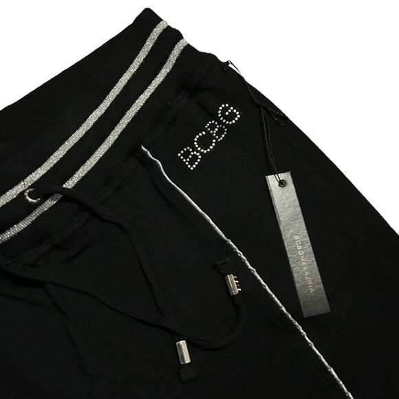 BCBGMAXAZRIA NWT ($280) 2pc Rhinestone Zip Up Hoodie/Pant Tracksuit - Picture 9 of 16